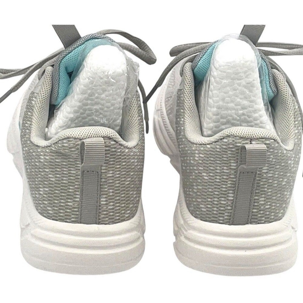 Women’s Athletic Running Walking Shoes Gray Blue Mesh Sneakers Size US 5 - Picture 4 of 7